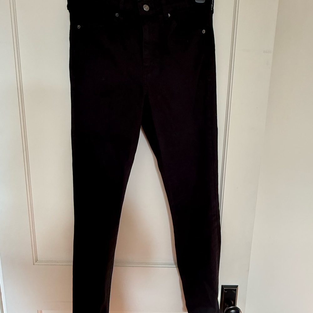 Topshop Black High-Rise Skinny Jeans